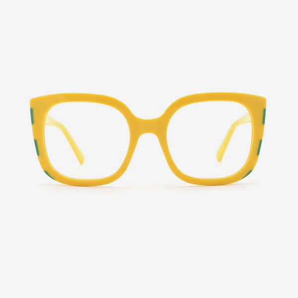 Square Laminated Acetate Female Optical Frames 25A3187