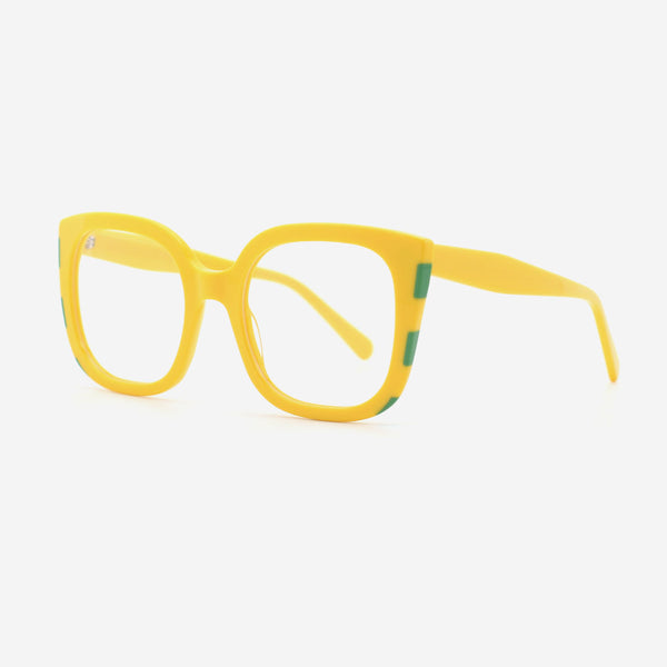 Square Laminated Acetate Female Optical Frames 25A3187