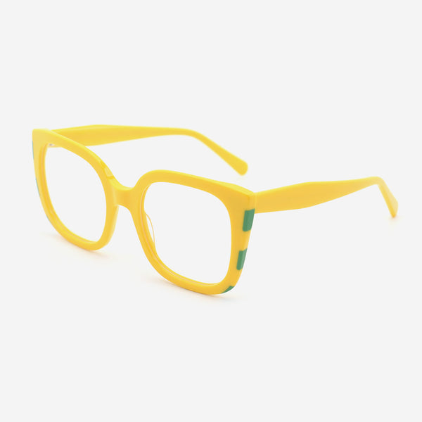 Square Laminated Acetate Female Optical Frames 25A3187