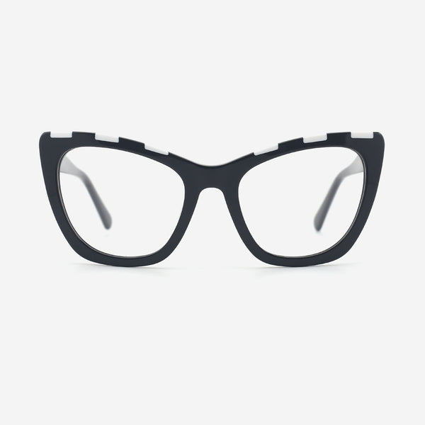 Cat Eye Laminated Acetate Female Optical Frames 25A3189