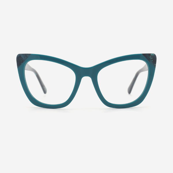 Cat Eye Laminated Acetate Female Optical Frames 25A3189