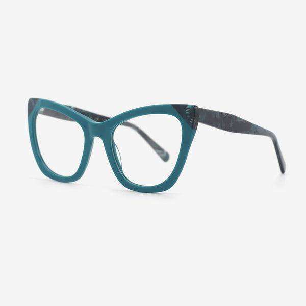Cat Eye Laminated Acetate Female Optical Frames 25A3189