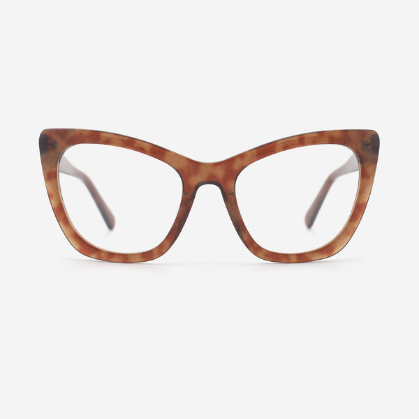 Cat Eye Laminated Acetate Female Optical Frames 25A3189