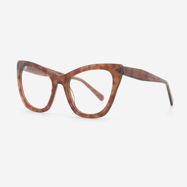 Cat Eye Laminated Acetate Female Optical Frames 25A3189