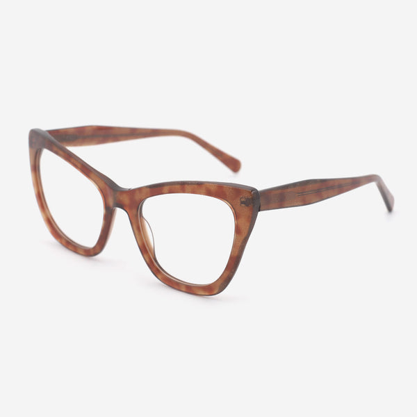 Cat Eye Laminated Acetate Female Optical Frames 25A3189
