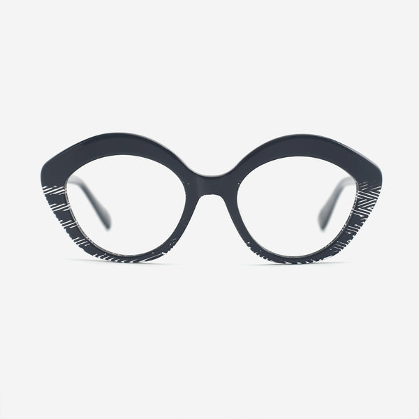Cat Eye Acetate Unisex Optical Frames 25A3229