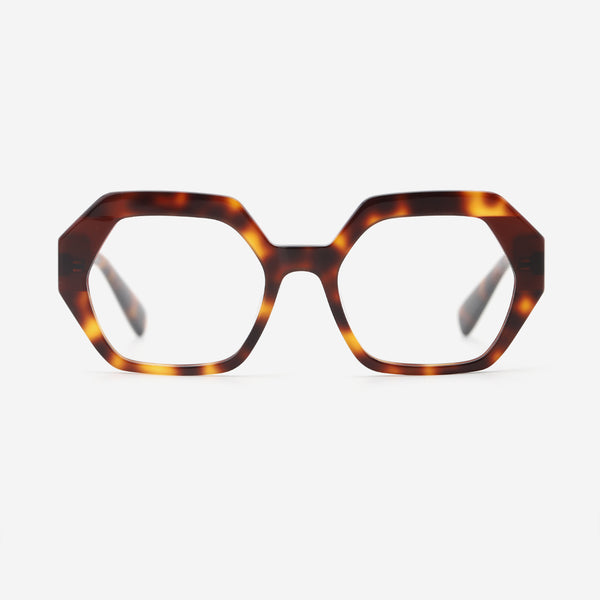 Three-dimensional Polygon Laminated Acetate Unsiex Optical Frames 25A3231