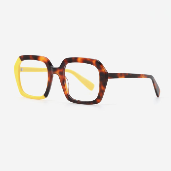 Polygon Laminated Acetate Unsiex Optical Frames 25A3232