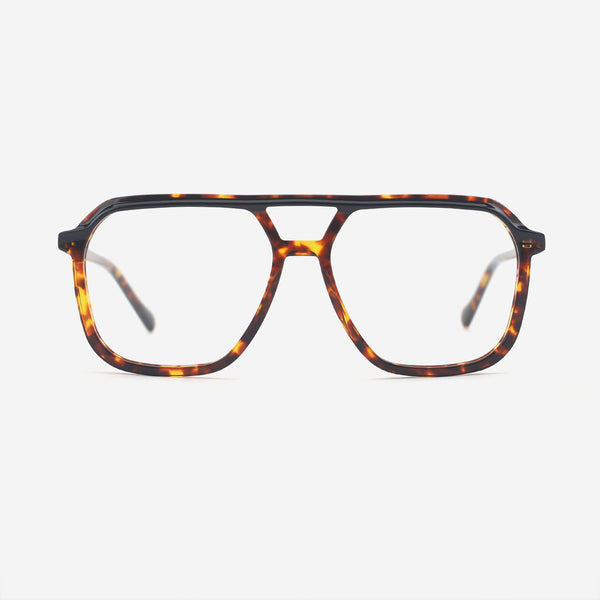 Aviator Double-bridge Acetate Unisex Optical Frames 25A3239