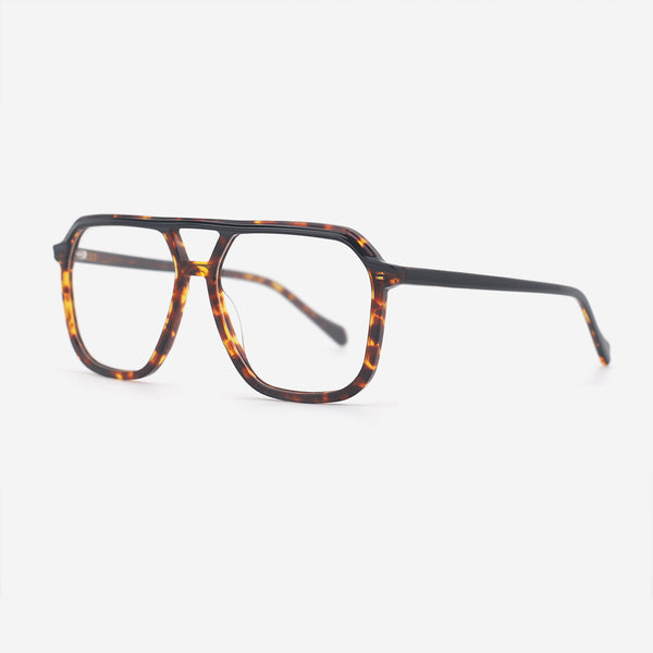Aviator Double-bridge Acetate Unisex Optical Frames 25A3239