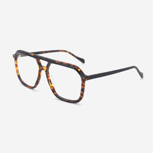Aviator Double-bridge Acetate Unisex Optical Frames 25A3239