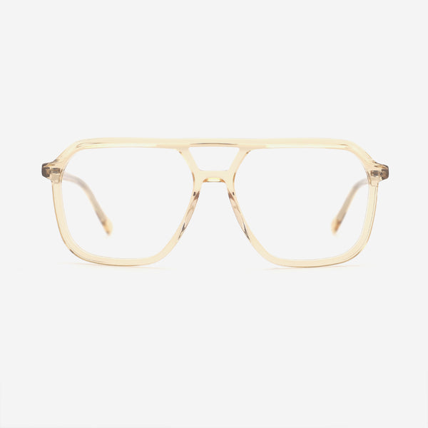 Aviator Double-bridge Acetate Unisex Optical Frames 25A3239