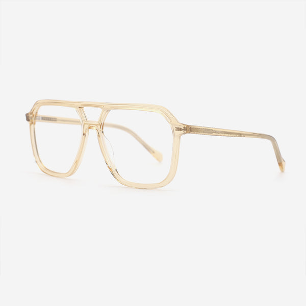 Aviator Double-bridge Acetate Unisex Optical Frames 25A3239