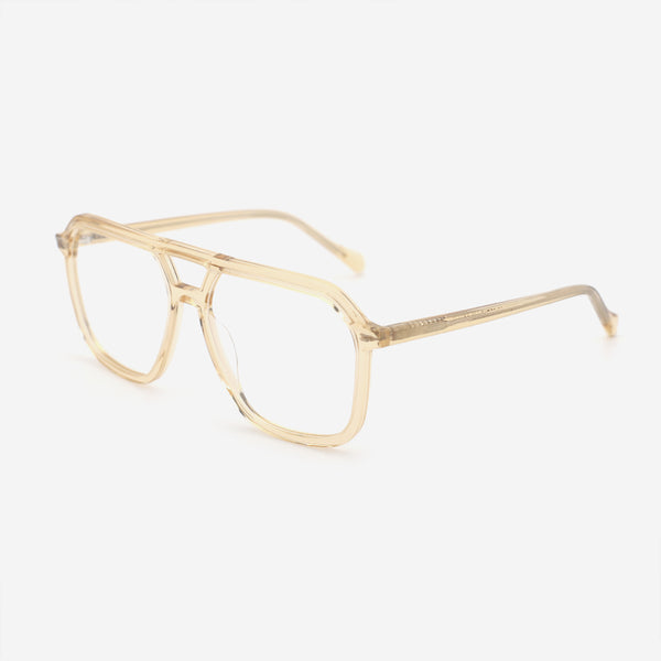 Aviator Double-bridge Acetate Unisex Optical Frames 25A3239