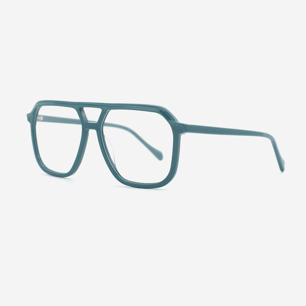 Aviator Double-bridge Acetate Unisex Optical Frames 25A3239