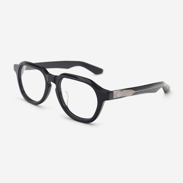 Vintage Polygon Acetate Unisex Optical Frames 25A3259