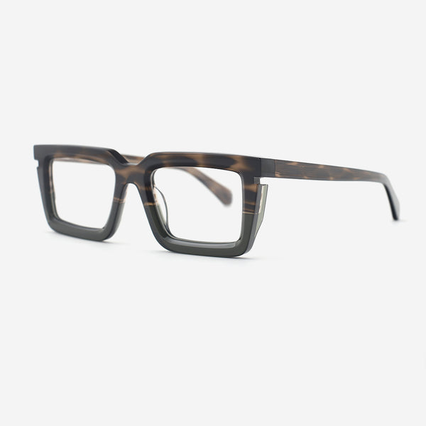 Three-dimensional Square Acetate Unsiex Optical Frames 25A3264