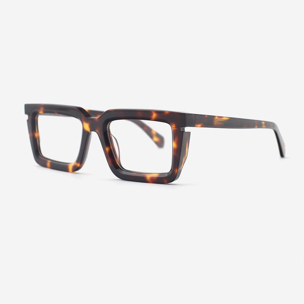 Three-dimensional Square Acetate Unsiex Optical Frames 25A3264