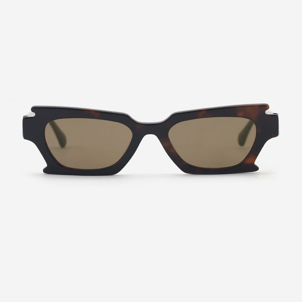 Irregular Rectangle Acetate Unisex Sunglasses 25A8000