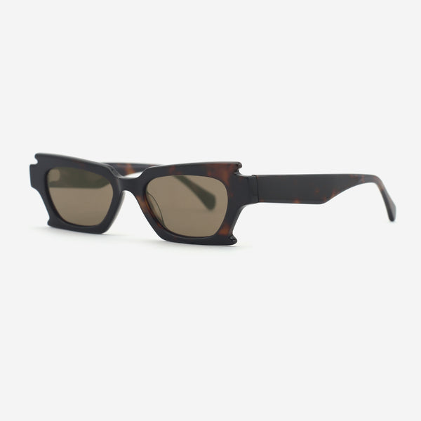 Irregular Rectangle Acetate Unisex Sunglasses 25A8000