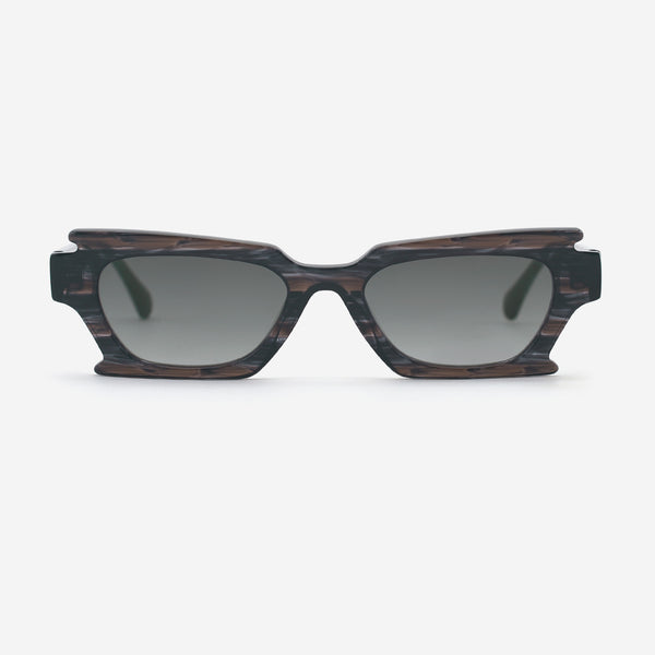 Irregular Rectangle Acetate Unisex Sunglasses 25A8000