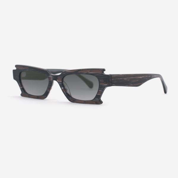 Irregular Rectangle Acetate Unisex Sunglasses 25A8000