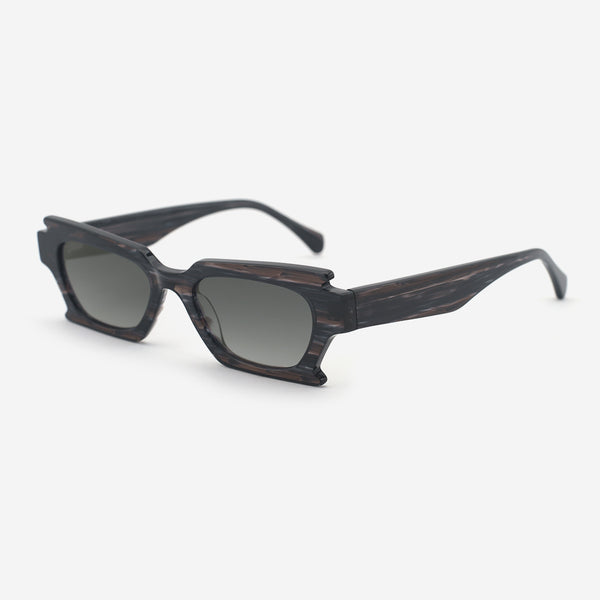 Irregular Rectangle Acetate Unisex Sunglasses 25A8000