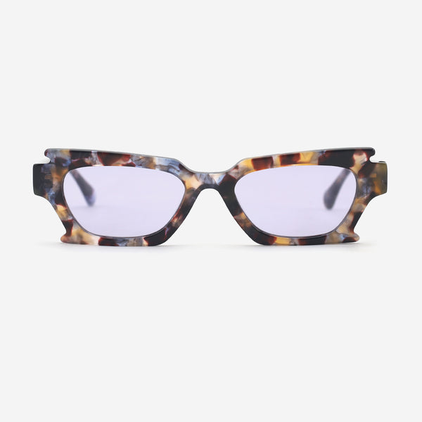 Irregular Rectangle Acetate Unisex Sunglasses 25A8000