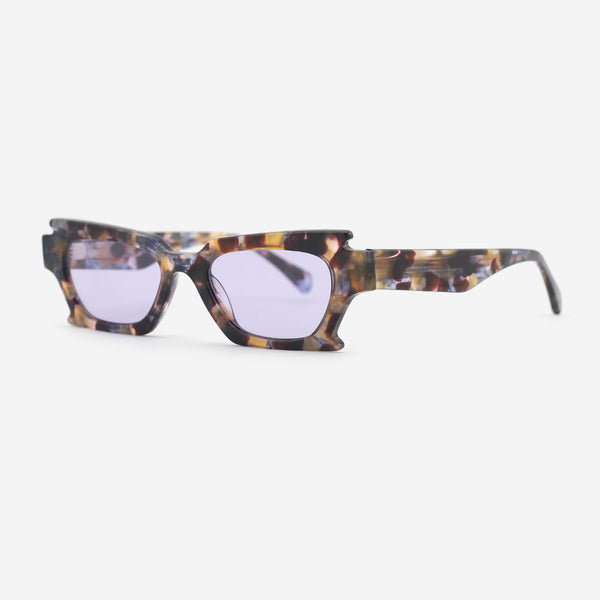 Irregular Rectangle Acetate Unisex Sunglasses 25A8000