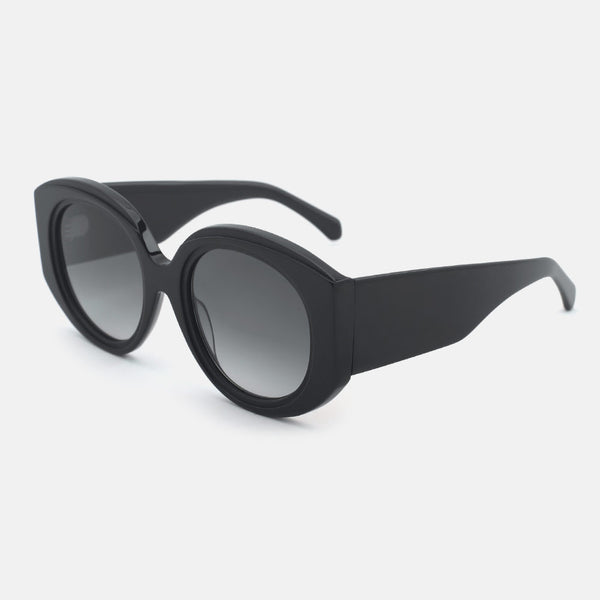 Round Thick Acetate Women's Sunglasses 25A8028