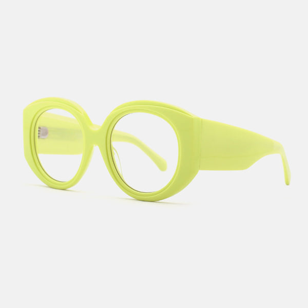 Round Thick Acetate Women's Sunglasses 25A8028