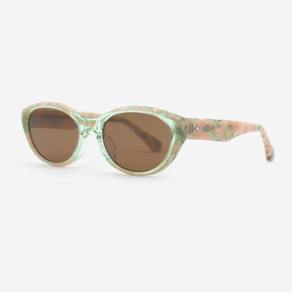 Oval Cat's Eye Acetate Women's Sunglasses 25A8043