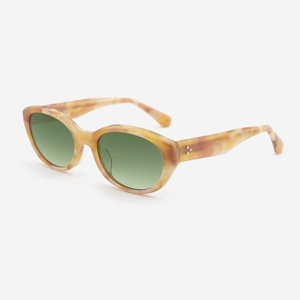 Oval Cat's Eye Acetate Women's Sunglasses 25A8043