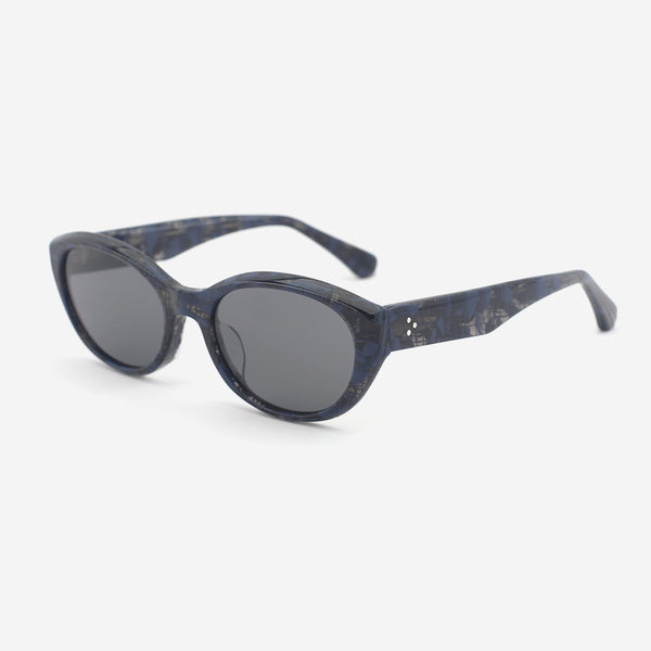 Oval Cat's Eye Acetate Women's Sunglasses 25A8043