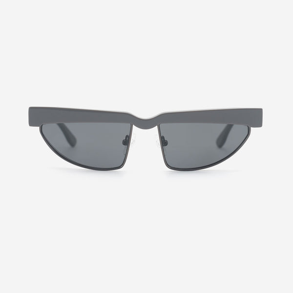 Cat Eye Acetate And Metal Combined Female Sunglasses 25A8049