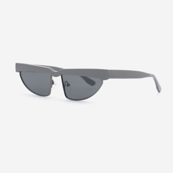 Cat Eye Acetate And Metal Combined Female Sunglasses 25A8049