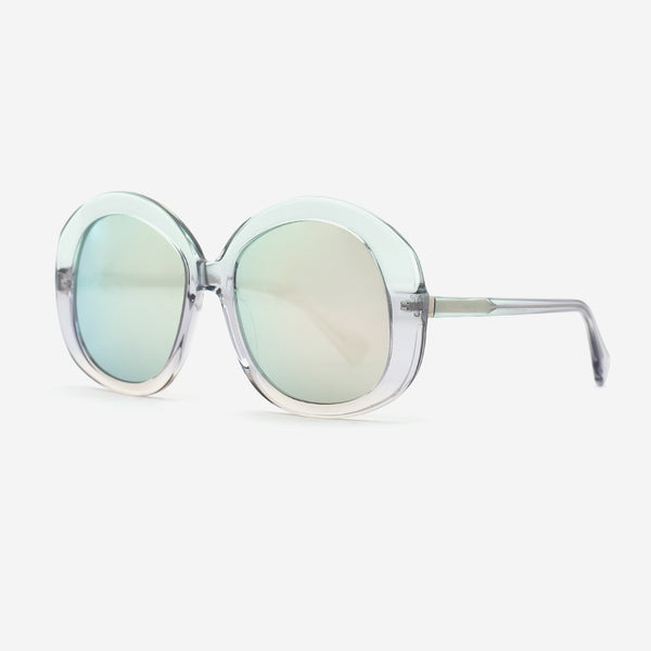 Chic Round Acetate Women's Sunglasses 25A8054