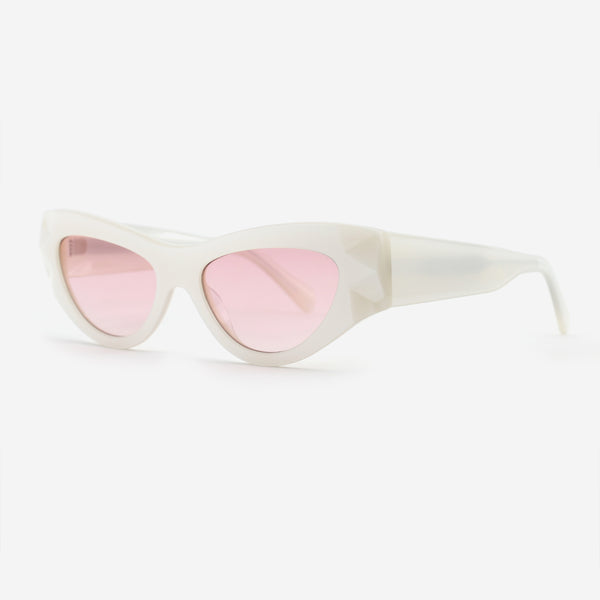 Cat Eye Three-Dimensional Acetate Women's Sunglasses 25A8056