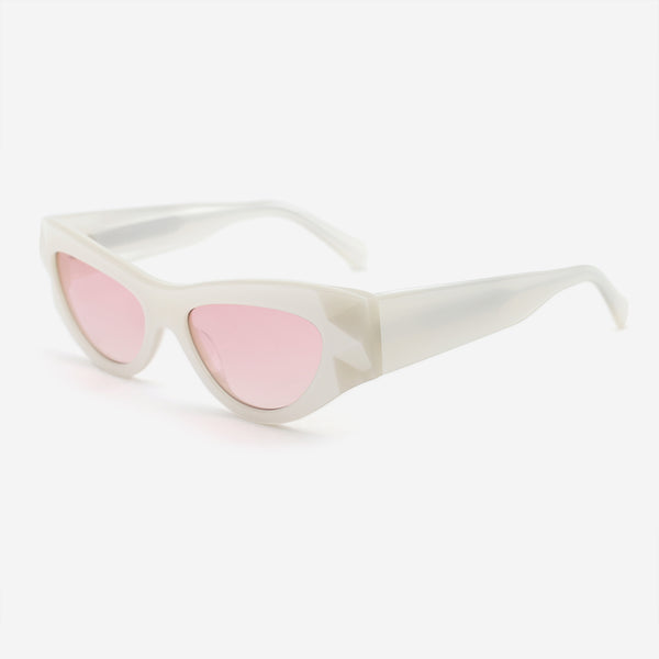 Cat Eye Three-Dimensional Acetate Women's Sunglasses 25A8056