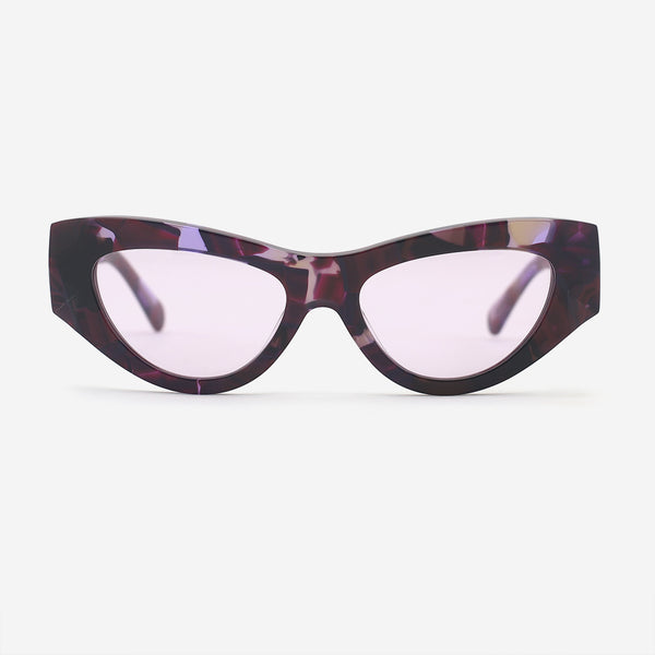 Cat Eye Three-Dimensional Acetate Women's Sunglasses 25A8056