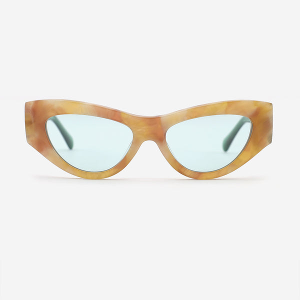 Cat Eye Three-Dimensional Acetate Women's Sunglasses 25A8056