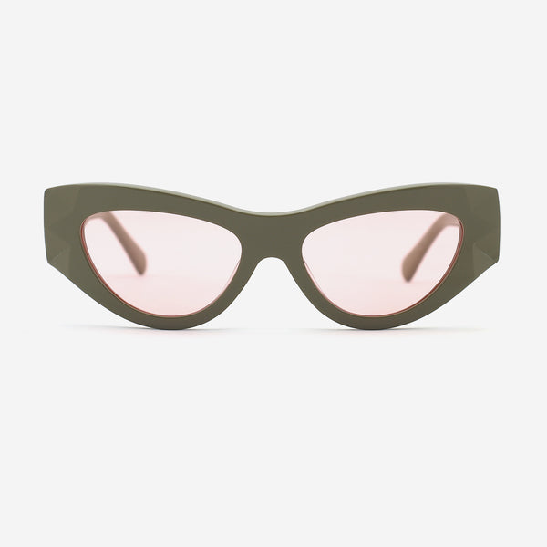 Cat Eye Three-Dimensional Acetate Women's Sunglasses 25A8056