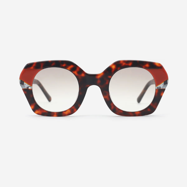 Polygon Laminated Acetate Women's Sunglasses 25A8064