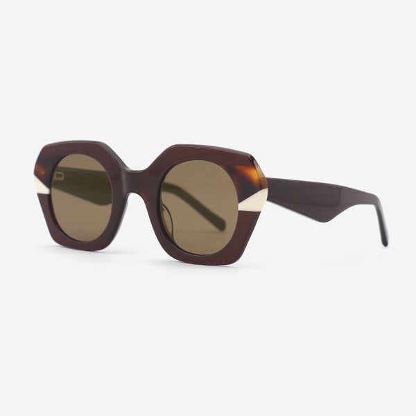 Polygon Laminated Acetate Women's Sunglasses 25A8064
