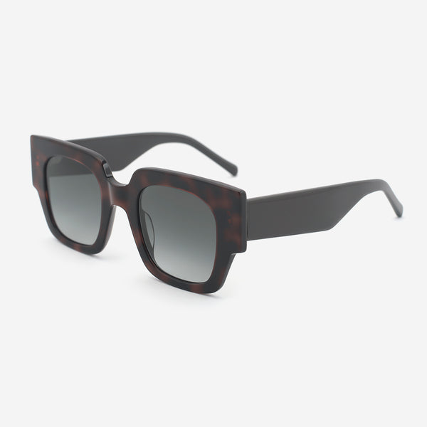 Retro Square Acetate Unisex Sunglasses 25A8068