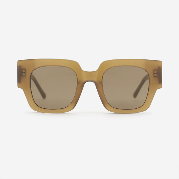 Retro Square Acetate Unisex Sunglasses 25A8068