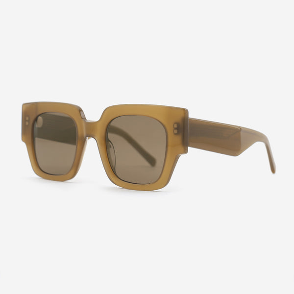 Retro Square Acetate Unisex Sunglasses 25A8068