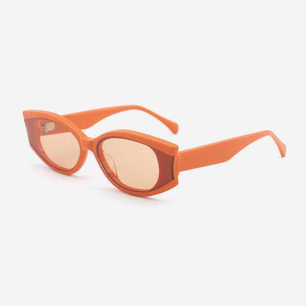 Charming Cat Eye Acetate Female Sunglasses 25A8070