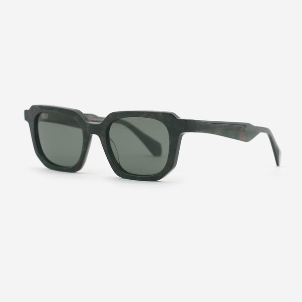 Unique Square Acetate Unisex Sunglasses 25A8076