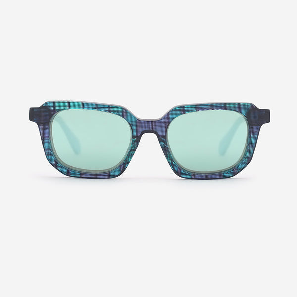 Unique Square Acetate Unisex Sunglasses 25A8076
